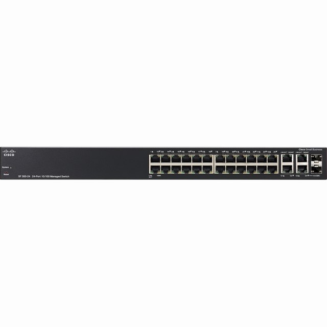 24-port 10/100Mbps Switch Cisco SF300-24 (SRW224G4-K9)