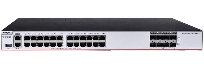 24-Port 10/100/1000BASE-T + 8-Port 1G/10G SFP+ Switch RUIJIE RG-S5760C-24GT8XS-X