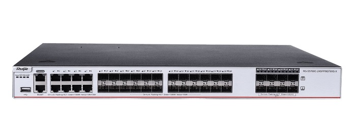 24-Port Gigabit SFP Switch RUIJIE RG-S5760C-24SFP/8GT8XS-X