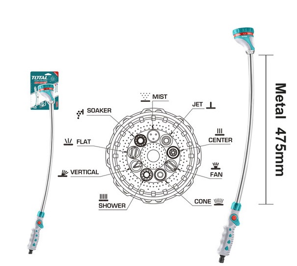 Đầu phun tưới nước dài 28 inch TOTAL THWW092