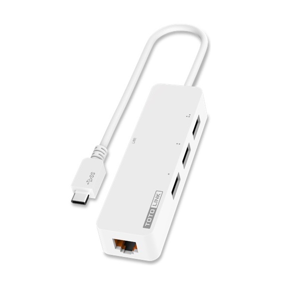 Bộ chuyển đổi USB Type-C sang RJ45 và USB 3.0 TOTOLINK U1003C