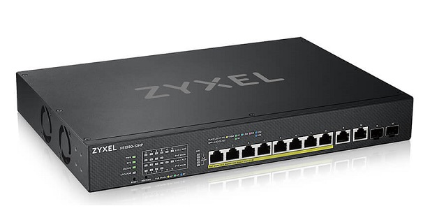 8-port Multi-Gigabit+ 2-port 10GbE + 2-port SFP+ PoE Smart Managed Switch ZyXEL XS1930-12HP