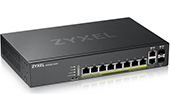 Thiết bị mạng ZyXEL | 8-port GbE PoE + 2-port GbE combo Managed Switch ZyXEL GS2220-10HP