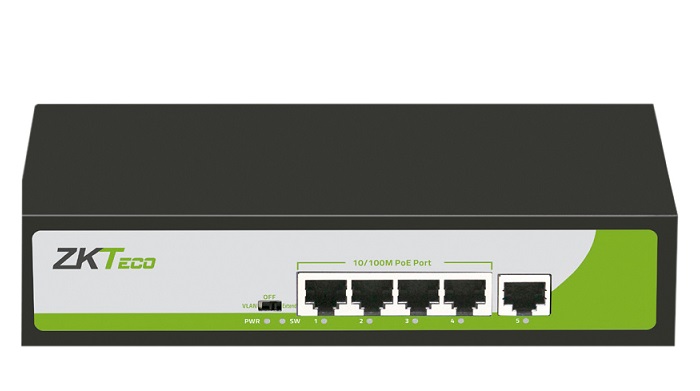 4-Port 10/100Mbps PoE Switch ZKTeco PE041-55-C