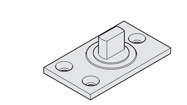 Trục xoay gắn sàn YALE 985-35US32D