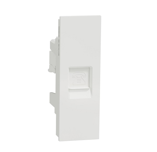 Ổ cắm điện thoại size S Schneider M3T1RJ4M_WE