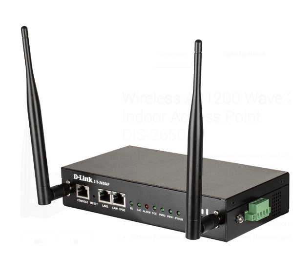 Wireless AC1200 Wave 2 Industrial Indoor Access Point D-Link DIS-2650AP