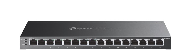 JetStream 16-Port Gigabit Smart Switch with 8-Port PoE+ TP-LINK TL-SG2016P