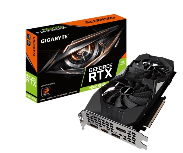 Graphics Card GIGABYTE GeForce RTX 2060 SUPER 8GB GV-N206SWF2-8GD