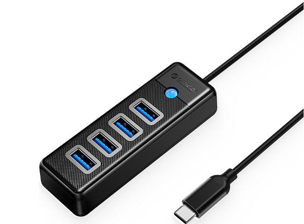 Bộ chia USB HUB 4 cổng ORICO PW4U-C3-015-BK-EP