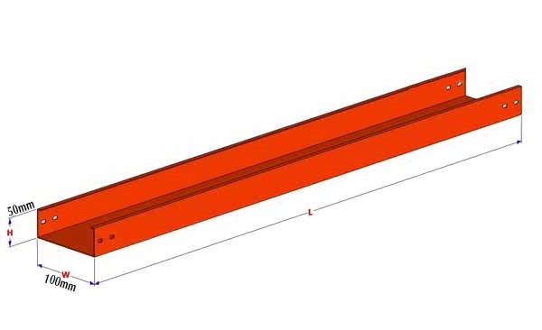 Máng cáp 100x50x2500mm