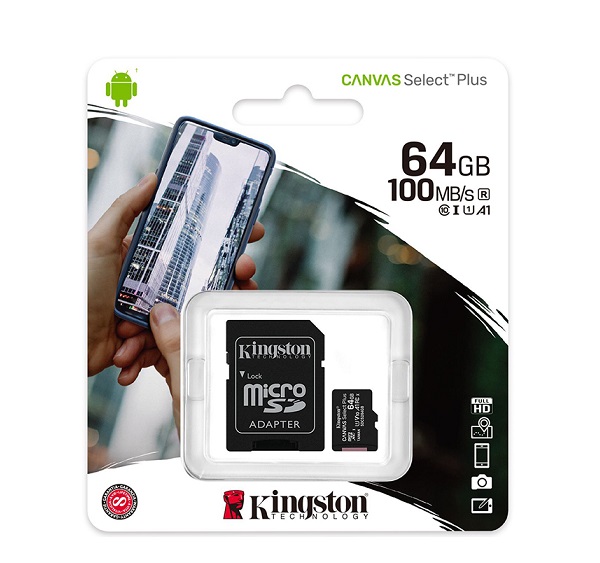 Thẻ nhớ Micro SDHC KINGSTON 64GB 