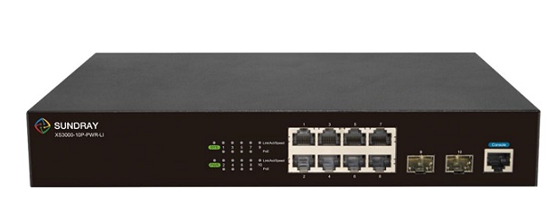 8-Port Gigabit + 2-Port SFP PoE Managed Switch Sundray X-link XS3000-10P-PWR-LI