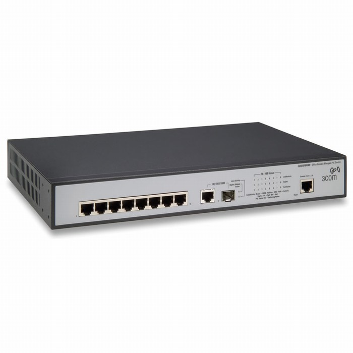 Smart-managed HP 1905-8-PoE Switch - JD877A