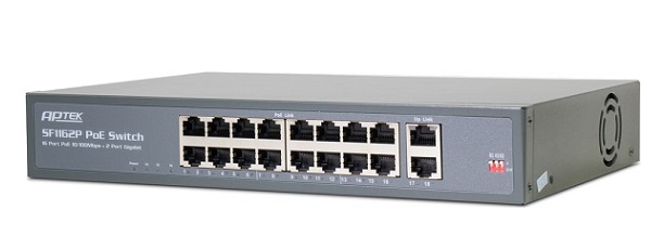 16-Port 10/100Mbps PoE Switch APTEK SF1162P