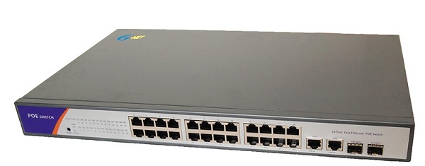 24-Port 10/100Base-TX PoE Switch G-NET G-PESB-2GXC24TP-SFP