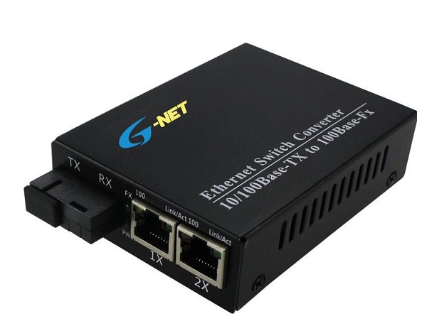 2-port 10/100Base-TX Ethernet Switch G-NET G-UES-1FX2TX-SC20