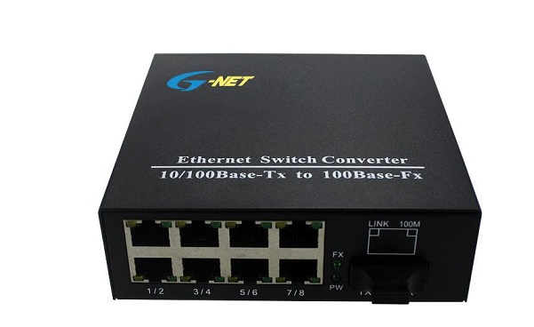 8-port 10/100Base-TX Ethernet Switch G-NET G-UES-1FX8TX-SC20