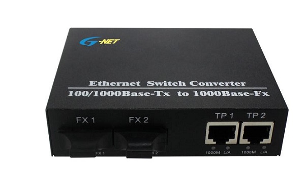 2-port 10/100/1000Base-TX Ethernet Switch G-NET G-UES-2GX2GT-SFP