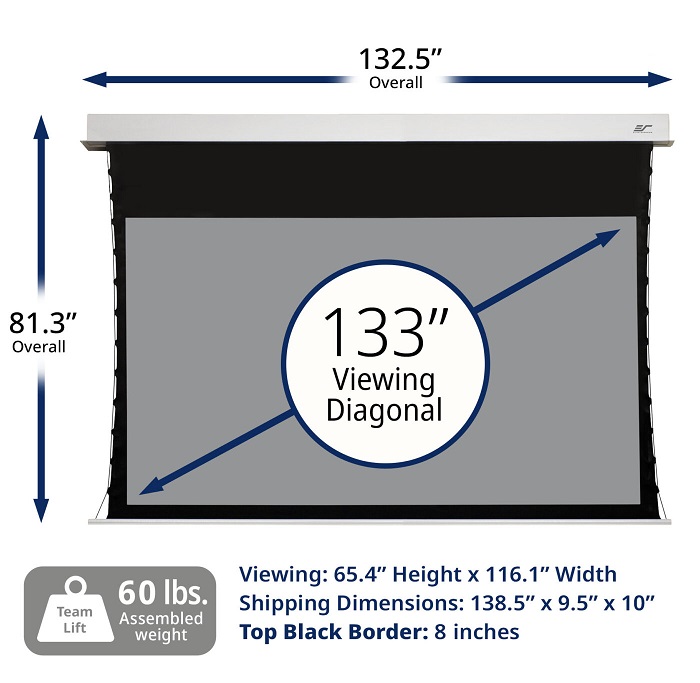 Màn chiếu điện Tab-tension 133-inch Elite Screens ETB133HD5-E8
