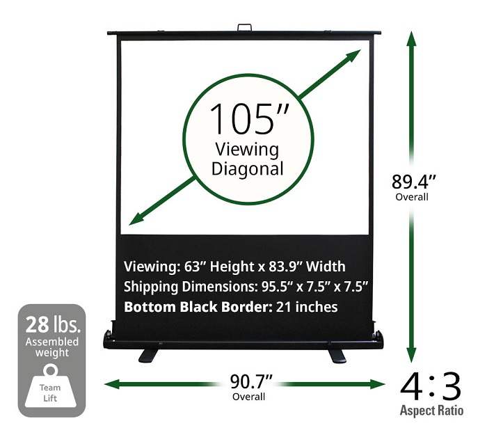 Màn chiếu 105-inch Elite Screens F105XWV2