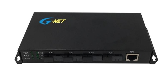 4-port 100Base-FX Fiber + 1-port 10/100Base-TX RJ45 Ethernet Switch G-NET G-UES-4FX1TX-SC20