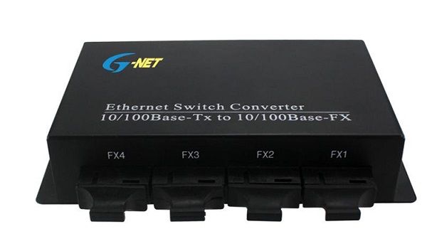 4-port 10/100Base-TX  Ethernet Switch G-NET G-UES-4FX4TX-SC20