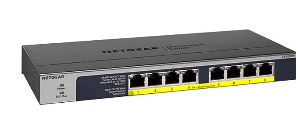 8-port Gigabit Ethernet Unmanaged Switch NETGEAR GS108PP