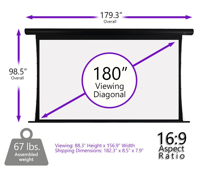 Màn chiếu điện Tab-tension 180-inch Elite Screens SKT180UH-E3-AUHD