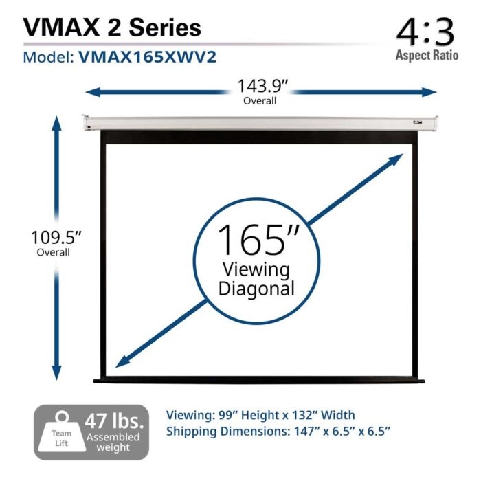 Màn chiếu điện 165-inch Elite Screens VMAX165XWV2
