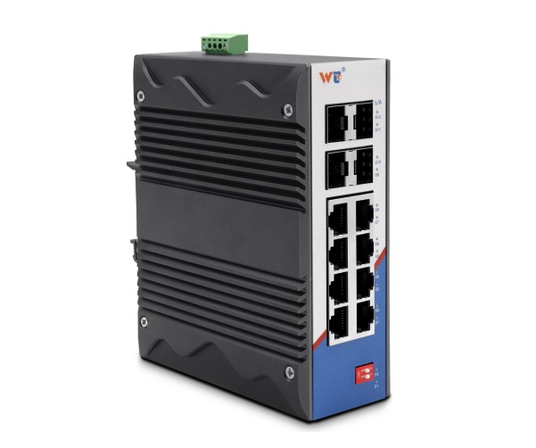 8-port Gigabit + 4-port 1000Base-X SFP Industrial DIN-Rail Switch WINTOP YT-RS2312-4GF8GT