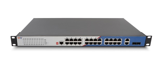 24-port 10/100/1000BaseT-(X) Industrial DIN-Rail PoE Switch WINTOP YT-CM6328-2GF26GT-24POE