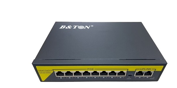 8-port 10/100Mbps PoE + 2-port 10/100Mbps Uplink Switch BTON BT-D6010FE