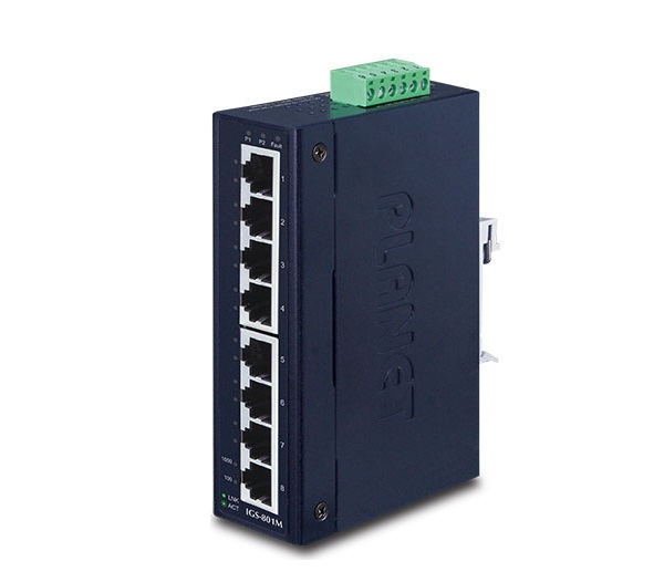 8-port 10/100/1000Mbps Industrial Managed Switch PLANET IGS-801M