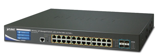 24-Port Gigabit PoE + 4-Port 10G SFP+ Wireless AP Managed Switch PLANET WS-2864PVR