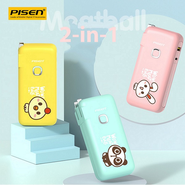 Pin sạc dự phòng 2-in-1 có chân cắm 10000mAh PISEN TS-D309