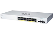 Thiết bị mạng Cisco | 24-port Gigabit Ethernet + 4-port 10G SFP PoE Smart Switch CISCO CBS220-24FP-4X-EU