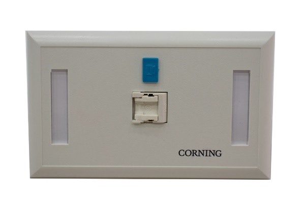 Mặt nạ ốp tường/sàn 1 cổng dạng chữ nhật (US) Corning PE262700307