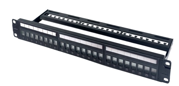 24-port CAT 6 Patch Panel HEIZKA HEAP60S124