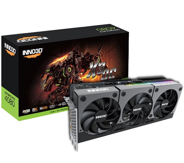 Graphics Card INNO3D GeForce RTX 4080 16GB X3 OC