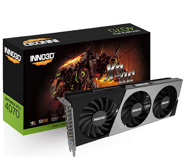 Graphics Card INNO3D GeForce RTX 4070 X3 OC