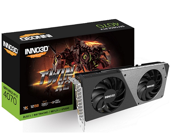 Graphics Card INNO3D GeForce RTX 4070 Twin X2