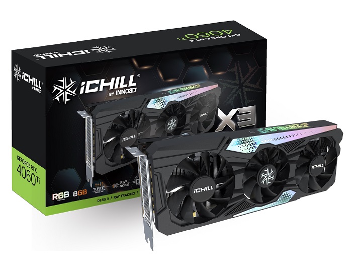 Graphics Card INNO3D GeForce RTX 4060 Ti 8GB iChill X3