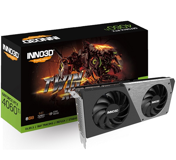 Graphics Card INNO3D GeForce RTX 4060 Ti 8GB Twin X2