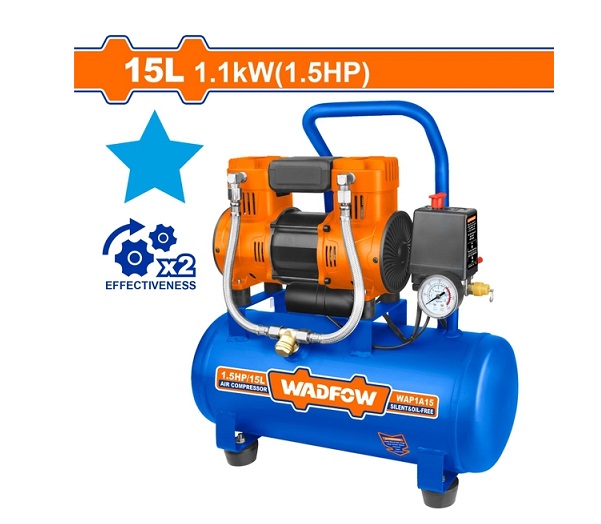 Máy nén khí không dầu 1100W-15L WADFOW WAP1A15