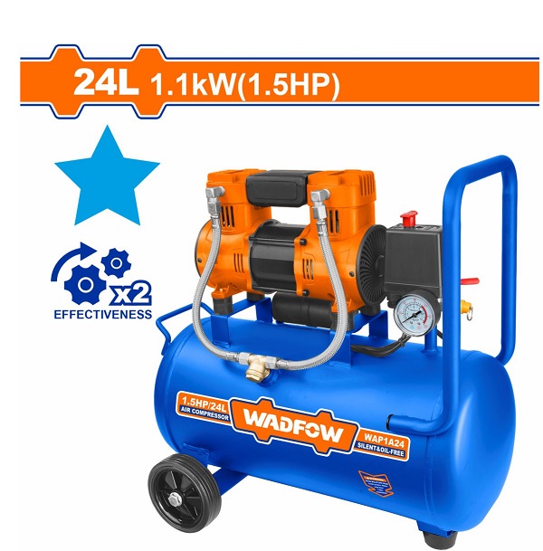 Máy nén khí không dầu 1100W-24L WADFOW WAP1A24