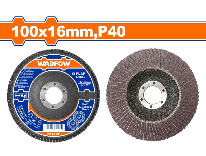 Nhám xếp nâu 100x16mm, P40 WADFOW WYL4301