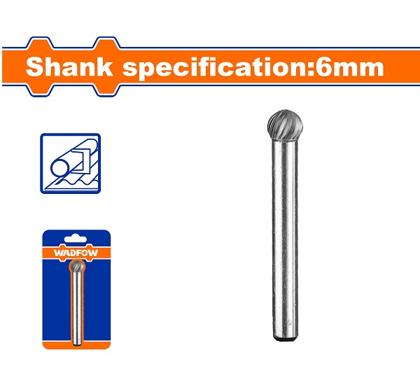 Mũi mài cacbua Tungsten 6x8mm (tròn) WADFOW WYE3K02