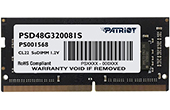 RAM PATRIOT | RAM Laptop DDR4-3200 8GB PATRIOT PSD48G320081S