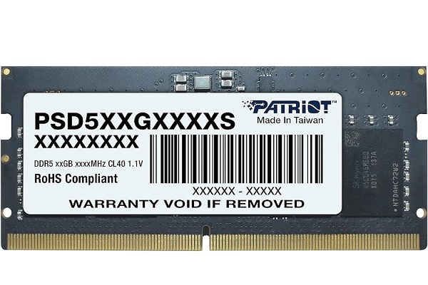 RAM Laptop DDR5-5600 8GB PATRIOT PSD58G560041S